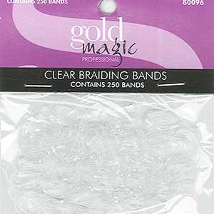 Product image for Gold Magic Clear Braiding Bands 250 Ct