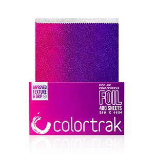 Product image for ColorTrak Gradient Pop Up Foil Pink/Purple 400 Ct