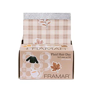 Product image for Framar Plaid Hair Day Pop Up Foil 500 ct