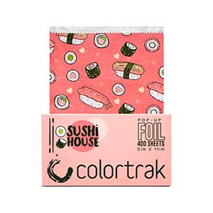 Product image for ColorTrak Sushi House Pop Up Foil 400 Count