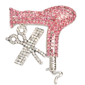 Product image for Apparel Pin Hairdryer with Shear Silver/Pink
