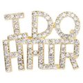 Product image for Apparel Pin I Do Hair Gold Tone